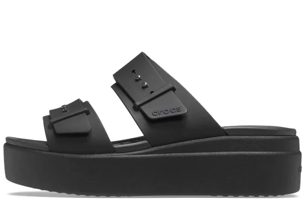 Mujer Crocs Sandalias^Sandalias De Cuna Brooklyn Buckle Lowwdg