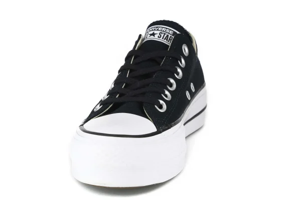 Mujer Converse Zapatillas^Zapatillas De Plataforma 560250C/001 Black White
